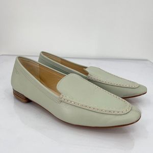 Vagabond Cleo Loafers Women 36 6 Mint Green Leather Slip On Flat Shoes Comfort